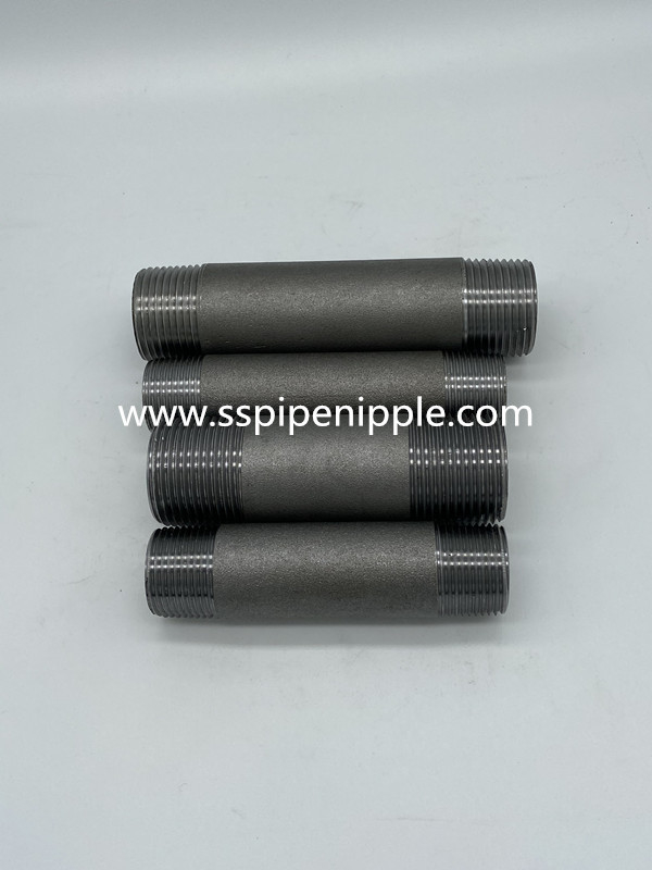 Galvanized Carbon Steel Pipe Nipples DIN2999 ISO 7/1  BS 21 Thread