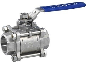 Full Port Metal Valves  2PC Ball Valve With Blow Out Proof Stem