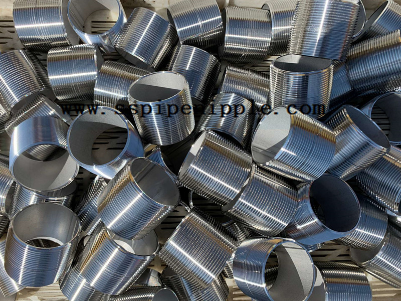 304/316 Stainless Steel Pipe Nipple Customized 10.27mm - 219mm Outer Diameter
